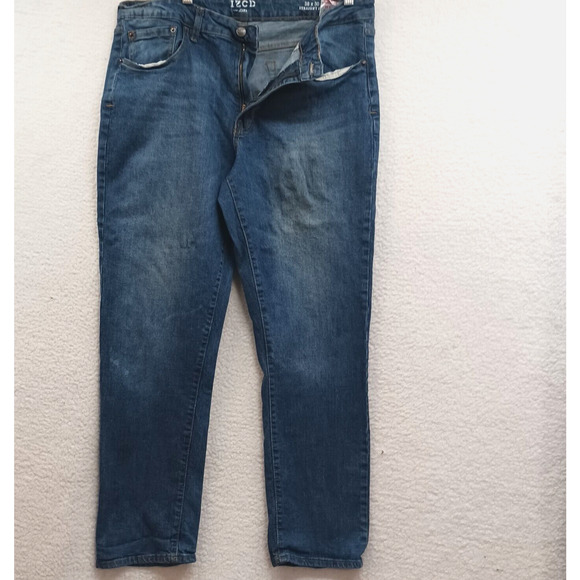 IZOD Mens Stretch Straight Fit Denim Jeans Blue‎ Size 38X30 - Picture 1 of 9